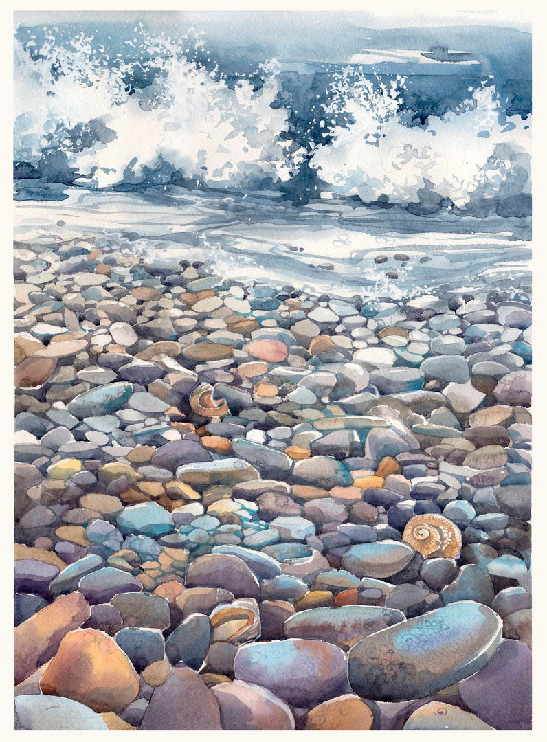 Море камни волны